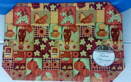 Set same fabric placemats - 2,