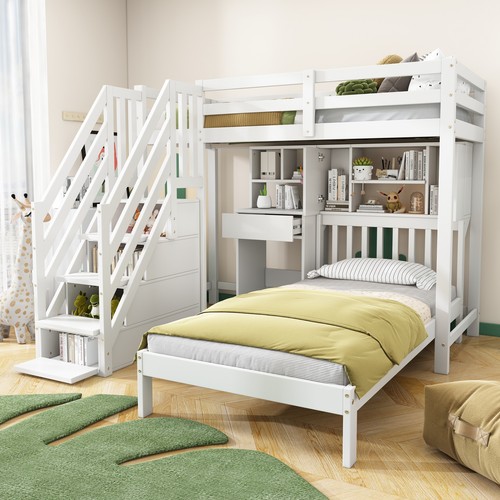 Bunk bed with stairs - bunk,