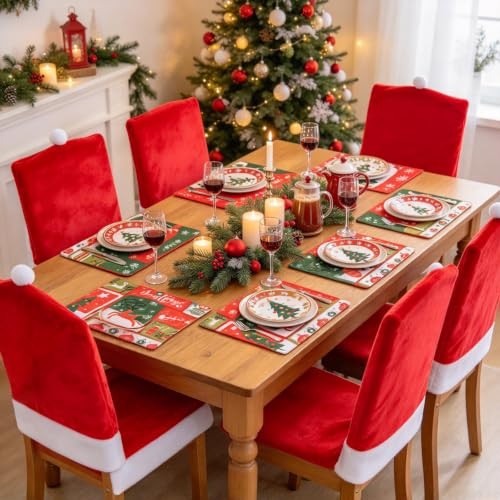 4pcs christmas chair - 4pcs, covers