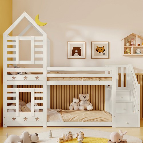 Bunk bed with storage - storage, stairs
