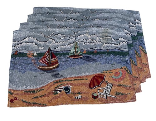 Tapestry beach scene - 4,