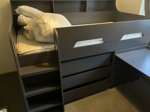 Single bunk bed with - bunk, storage