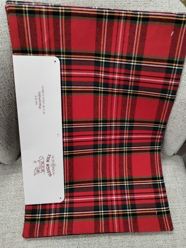 Sleigh hill red tartan - sleigh,