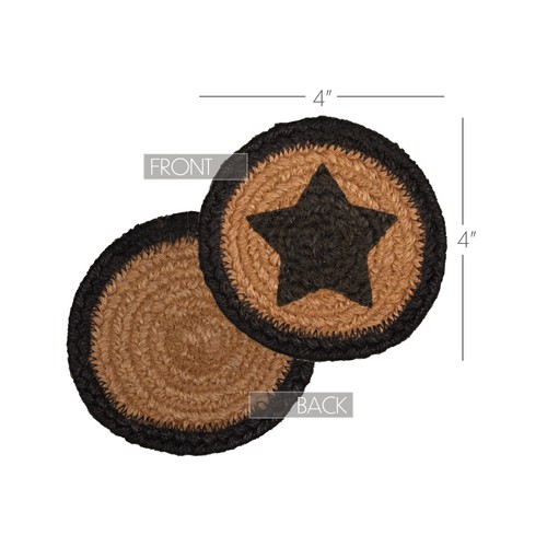 Coasters farmhouse jute - coasters,