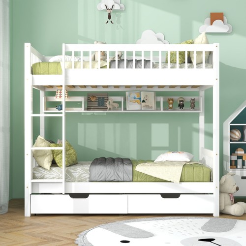 Kids bunk bed solid pine - bunk,