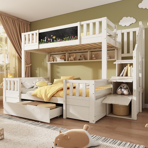Bunk beds for kids storage - bunk,