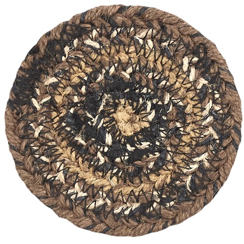 Coasters espresso jute rustic - espresso,