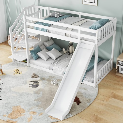 Bunk bed with storage - bed,