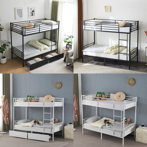 3ft metal single bunk - single, bed