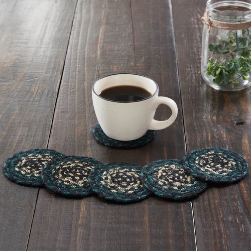 Country coaster set - coaster, green