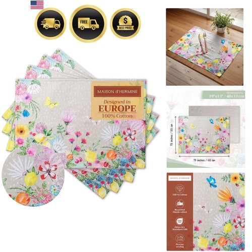 Cotton placemats set 4 - cotton,