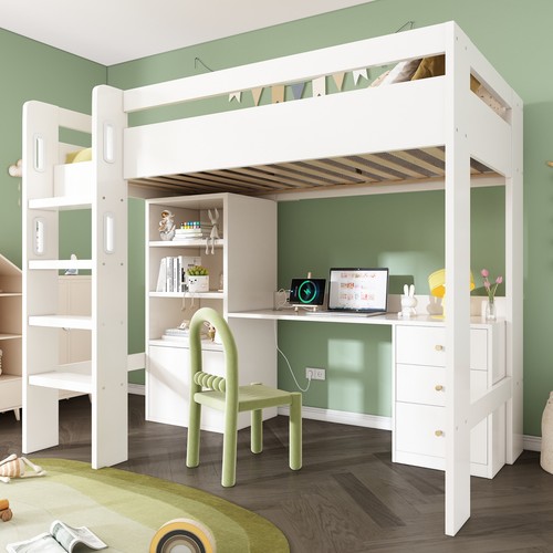 High sleeper storage bed with - storage,