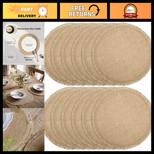 Set round burlap - round,